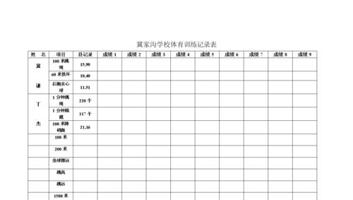 乒乓球训练记录表的重要性（提升技术水平，打造完美训练计划）