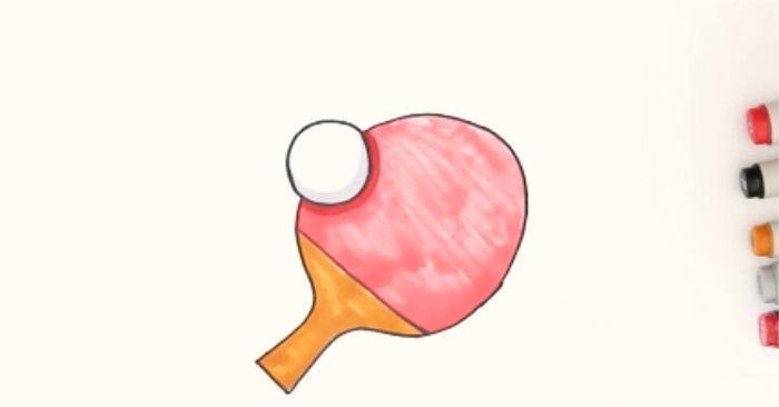 乒乓球与乒乓球焯（用线条勾勒出运动的美感，用画笔描绘出球拍的力量）