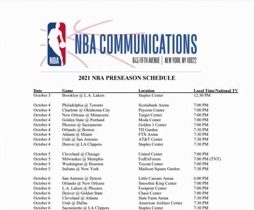NBA季前赛球员得分排行榜（揭秘NBA季前赛中得分最高的球员，预测新赛季的得分榜冠军。）