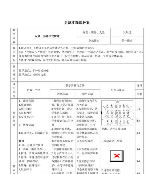 足球发球的技巧与要领——从初学者到高手的实用教案（学会足球发球的关键技巧，提升你的比赛水平）